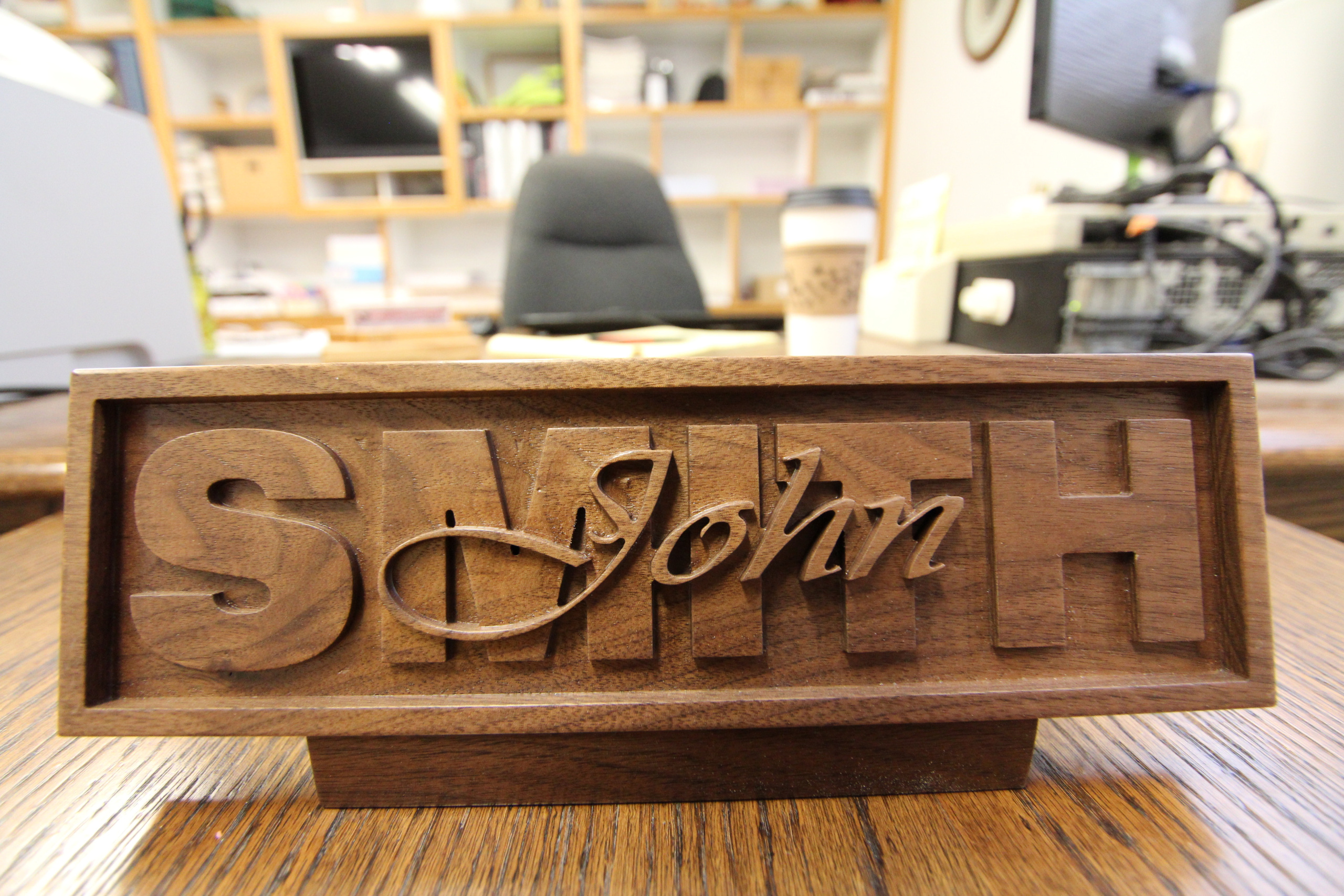 Name Plate For Desk Template